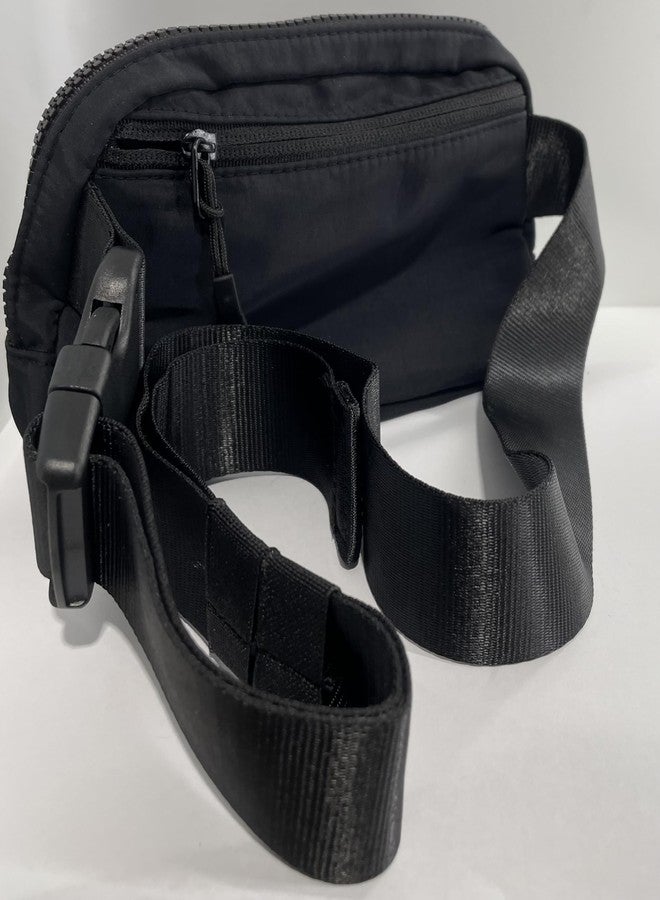 Buc-ee's حقيبة كروس سوداء من بوكيز / حقيبة خصر / حقيبة كتف بشعار القندس وحزام قابل للتعديل. - Image 3