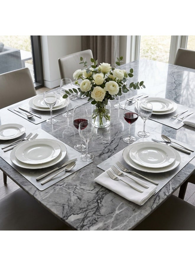 12-Piece Luxury Table Mat Set - Flexible Plastic Placemats - Image 5