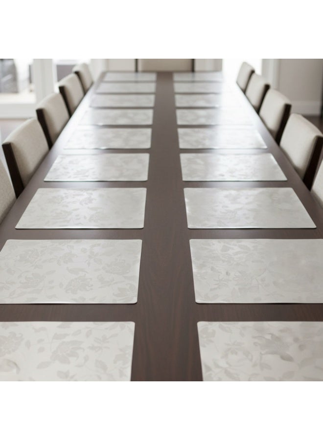 12-Piece Luxury Table Mat Set - Flexible Plastic Placemats - Image 4