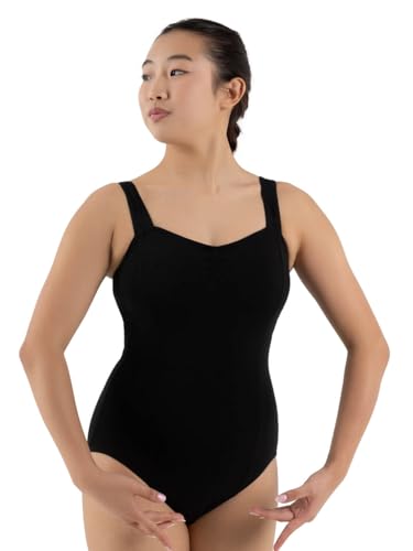 Capezio Women's Classic Pinch-Front Princess Tank Leotard, Black, Large - Image 2