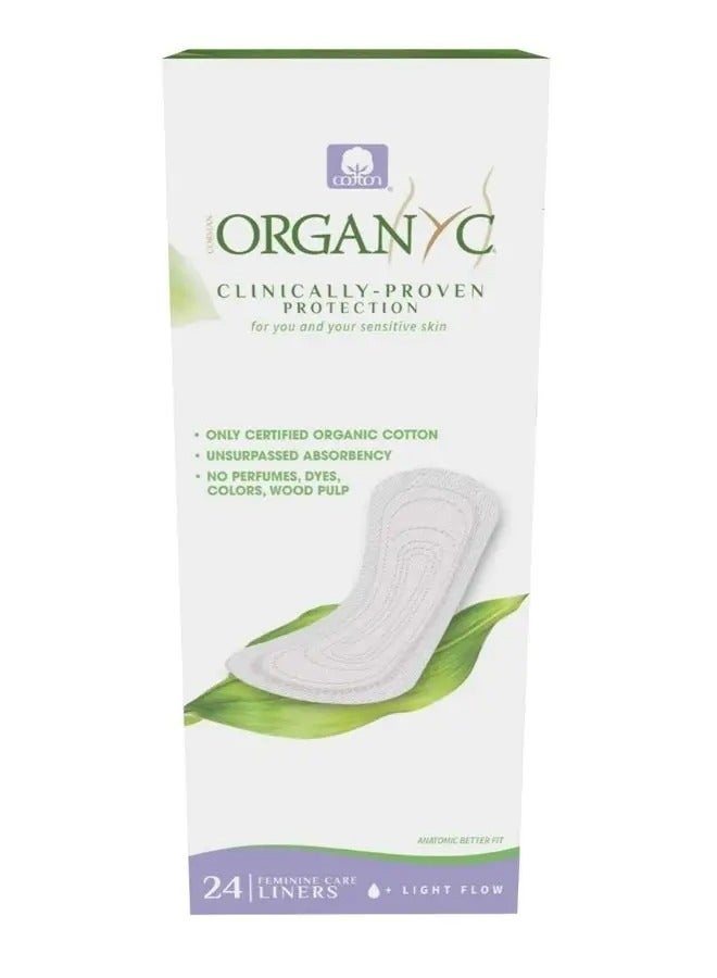 Organyc Panty-Liners Flat, Light Flow 24'S