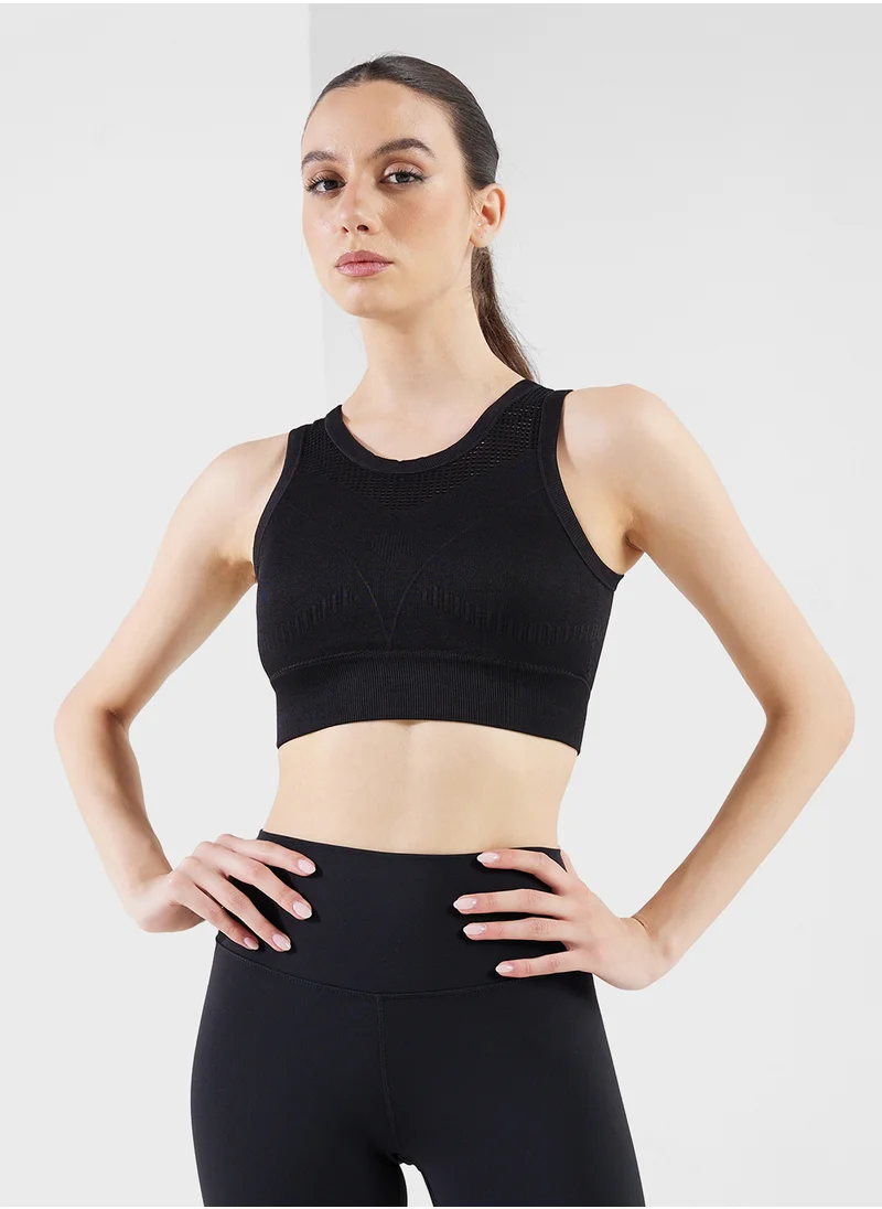 فورورد Full Coverage Sports Bra With Mesh Detail