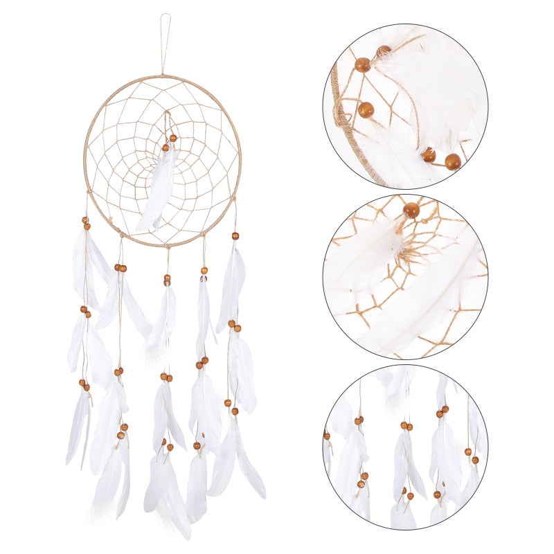 2pcs Plume Pendant Decorative Dreamcatcher Wall Art Wall Hanging Decor - Image 3