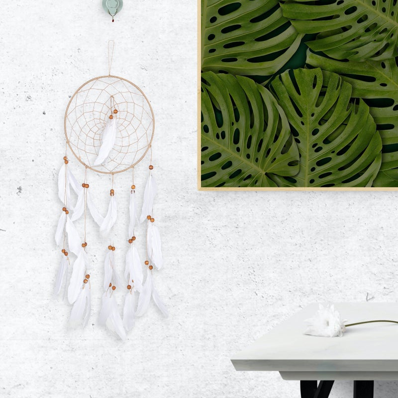 2pcs Plume Pendant Decorative Dreamcatcher Wall Art Wall Hanging Decor - Image 4