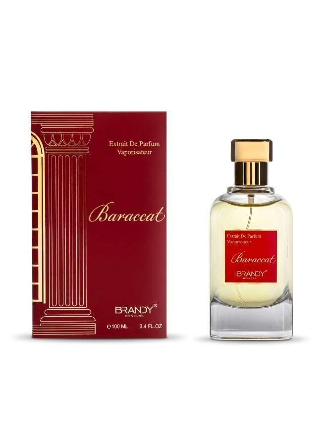 Brandy Designs Baraccat Extrait de Parfum 100ml Long Lasting Luxury Unisex Perfume with Saffron, Jasmine, Amberwood, Ambergris, Fir Resin & Cedar - Image 5