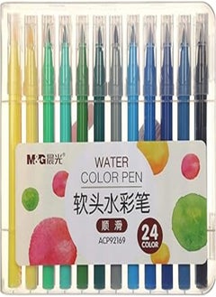 M&G Pisak artystyczny pedzelkowy 1-4 mm wodny 24 kolory 