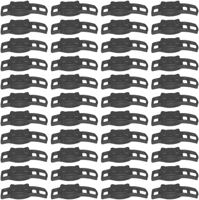 100pcs Plastic 10mm Cat Face Side Release Buckles Replacement Strap Clips for Backpack and Pet Collars Quick Release Hiking Gear - Image 1