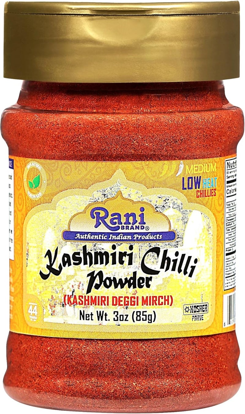 Rani Brand Kashmiri Chilli Powder (Deggi Mirch) - 3oz (85g) - All Natural, Vegan, Gluten Friendly - Image 1