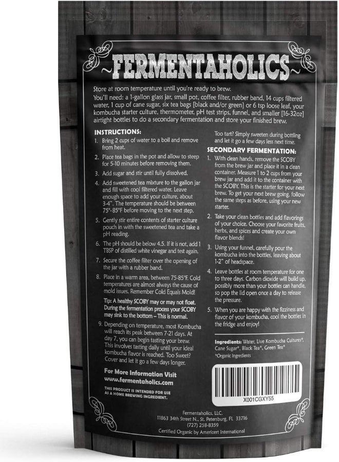 Fermentaholics Kombucha SCOBY & Starter Tea - Image 2