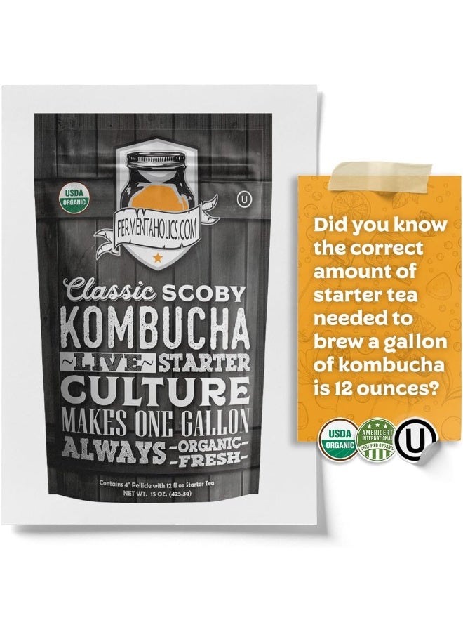Fermentaholics Kombucha SCOBY & Starter Tea - Image 5