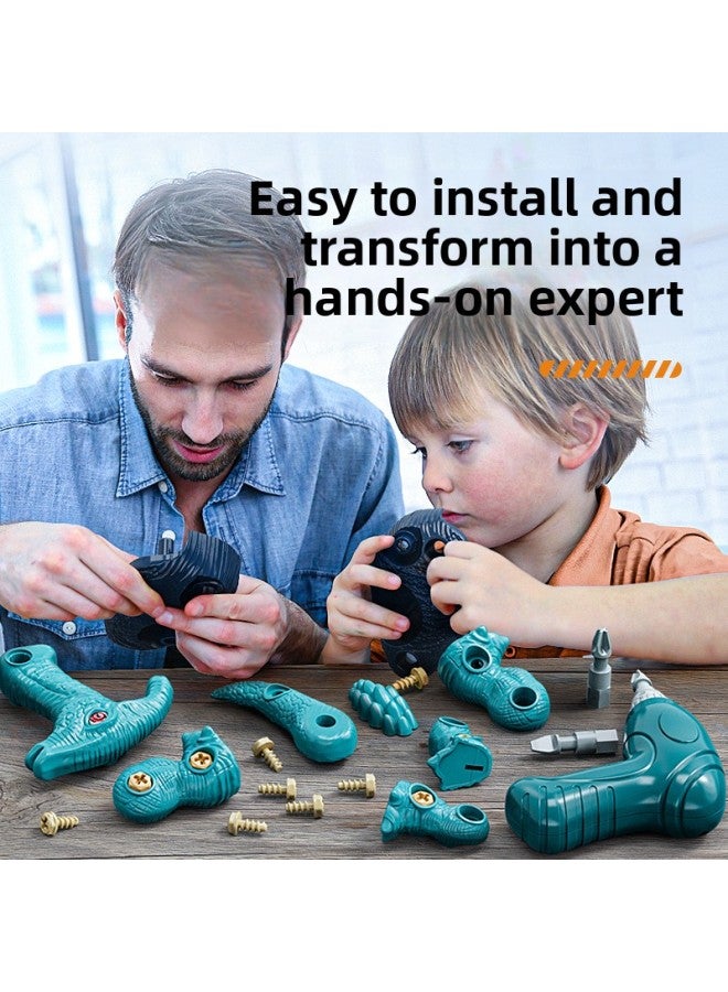 DIY Disassembly Screw Assembly Assembly Simulation Dinosaur Children's Educational Sliding Disassembly Dinosaur-Color:Single Zhuang Sliding Disassembly Dinosaur (vice Dragon - Image 5