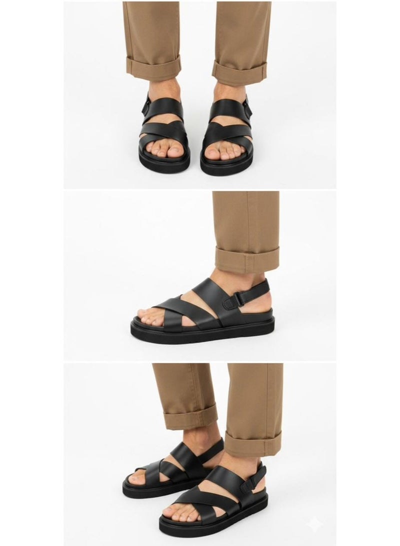 HIGH LINE STORE High Line Men’s Sandal – Lightweight EVA Sole – All-Day Comfort – Black - Image 2