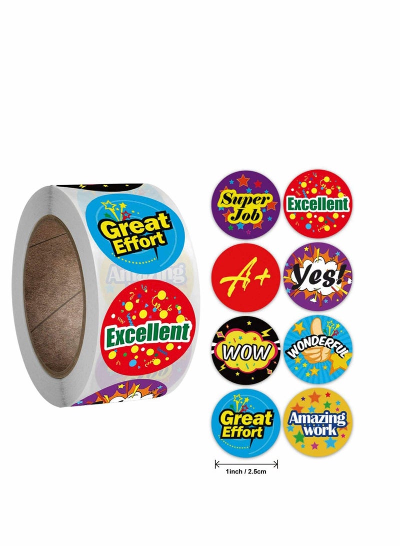 NIBEMINENT 1000 PCS Reward Stickers for Teachers, School Kids in 16 Designs, 1 Inch Animal with Assorted Designs for... - Image 1