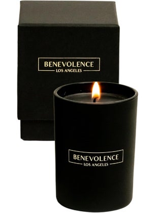 Benevolence LA Benevolence LA Santal Scented Candle | Soy Candles, Black Candle for Home | Gifts for Women and Men | Home Fragrance | Aromatherapy | Bathroom Freshener | 10oz 