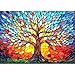 Blueforest 500 Piece Puzzles for Adults Stained Glass Tree of Life Puzzle for Adults Colorful Mosaic Jigsaw Puzzles 500 Pieces with Letters on Back Hard Impossible Difficult Challenging Family Puzzle21x15 - Image 2