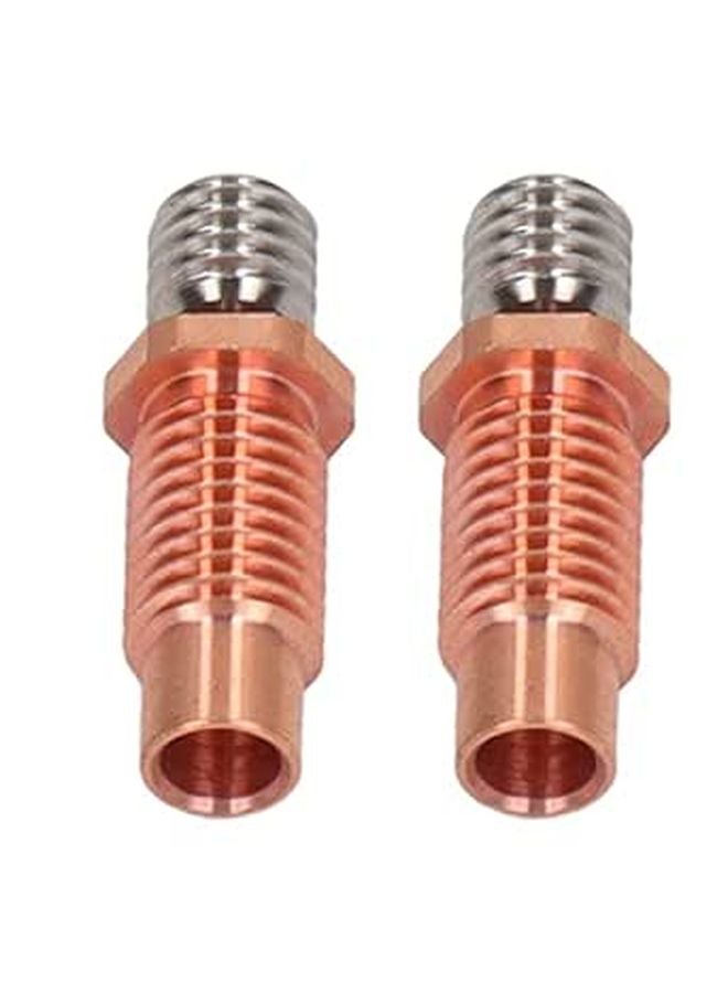 Bimetal Hotend Kit For 3D Printer High Temperature 24Mm 2Pcs All Metal External Throat - Image 1
