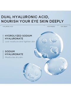 AS SEEN ON TV Eye Dark Circles Remover Cream, Hyaluronic Acid Moisturizing Facial Cleanser, Smooth And Gentle Hydrating Foaming Cream Cleanser,  Face Wash Oil For Cleansing Pores, Sensitive Skin Relaxing  - Image 3