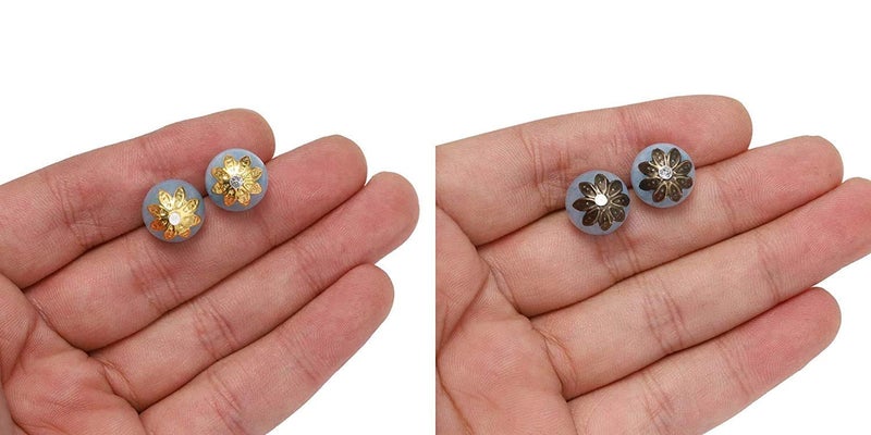 DIY Crafts Diy Crafts 16521 Mm Silver Lotus Flower Metal Loose Spacer Bead Caps Cone End Beads Cap Filigree for Diy Jewelry Finding Making, 8mm, 10mm (Multicolor)  - Image 3