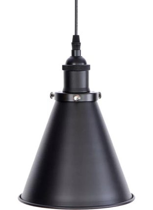 Riolight Retro Black Metal Single Pendant Lamp 