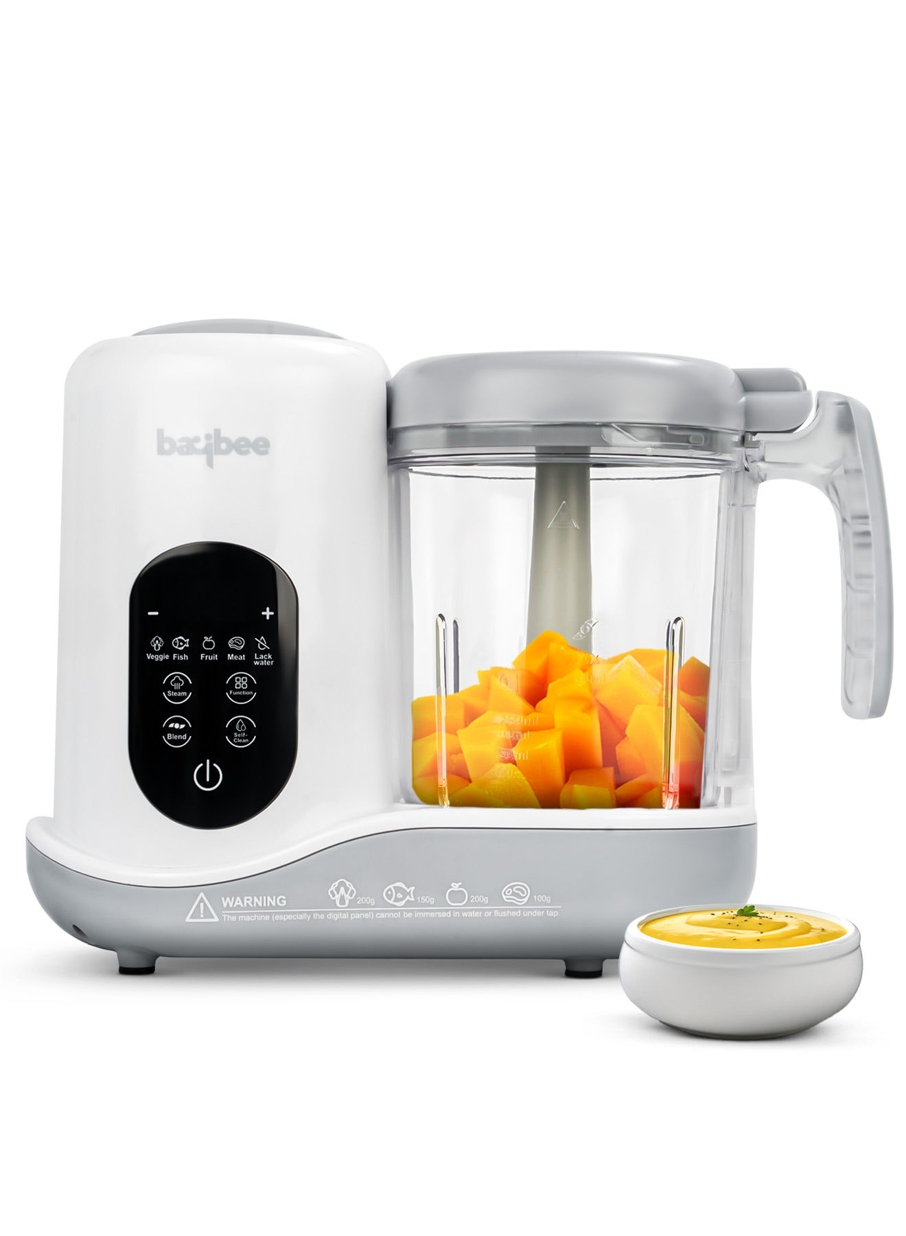 Blenzy 5 in 1 Electric Baby Food Processor for Baby Food Maker with Steamer, Chopper & Grinder | Portable Baby Food Blender with Self Cleans & Touch Screen Control Baby Food Blender for Baby
