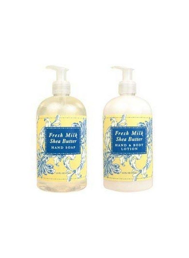 Greenwich Bay Trading Company Greenwich Bay Trading Hand And Body Lotion 16 Ounce Bundle Set (Fresh Milk & Shea Butter)  - Image 1