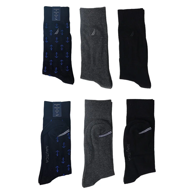 NAUTICA Nautica Men's Crew 3 Pairs Socks