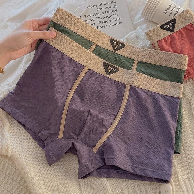 Dropshipping Tiktok -Selling Pure Cotton Men'S Boxer Briefs Trendy Large Size Youth Underwear Comfortable - Image 4