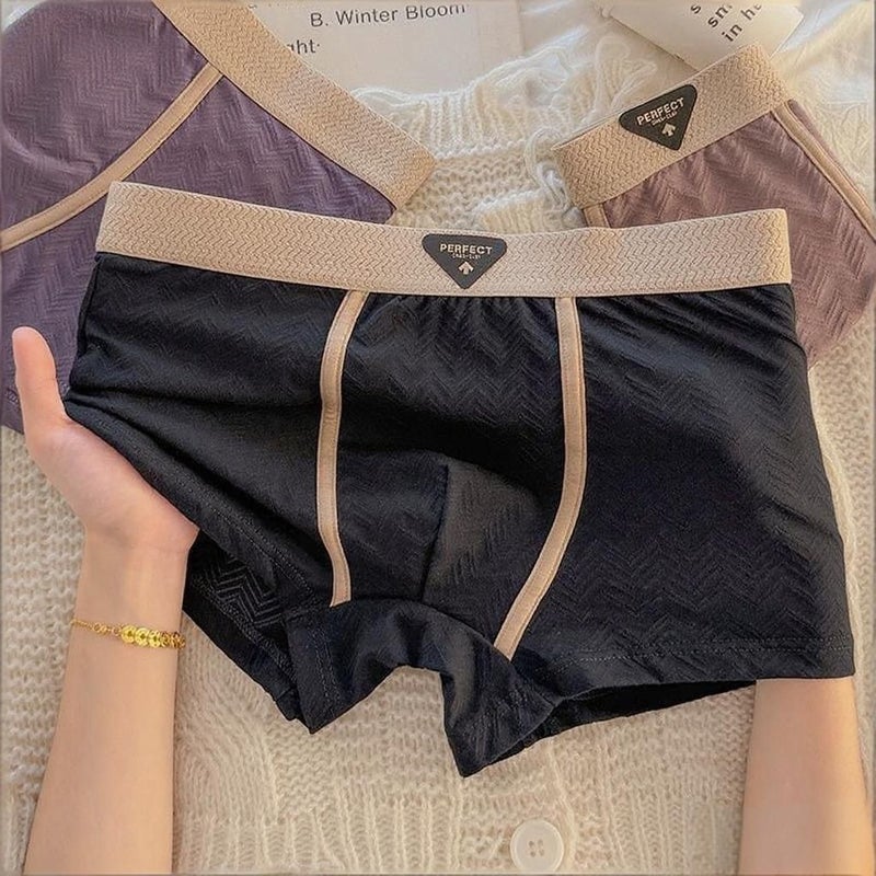 Dropshipping Tiktok -Selling Pure Cotton Men'S Boxer Briefs Trendy Large Size Youth Underwear Comfortable - Image 3