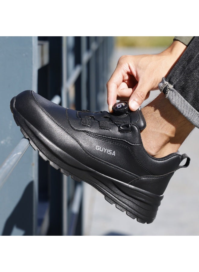 GUYISA Men's Safety Shoes Steel Toe Safety Shoes Waterproof Men's Boots Wear-resistant Anti Smashing Working Shoes with Protection - Image 2