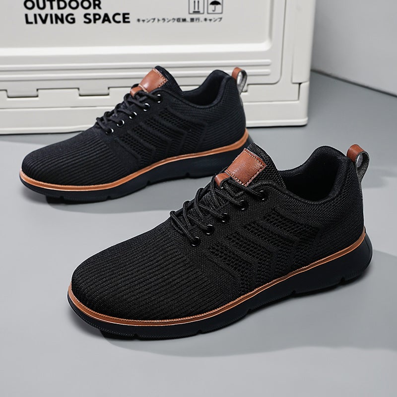 Men's Summer Flyknit Mesh Breathable Casual Sports Shoes - Image 2