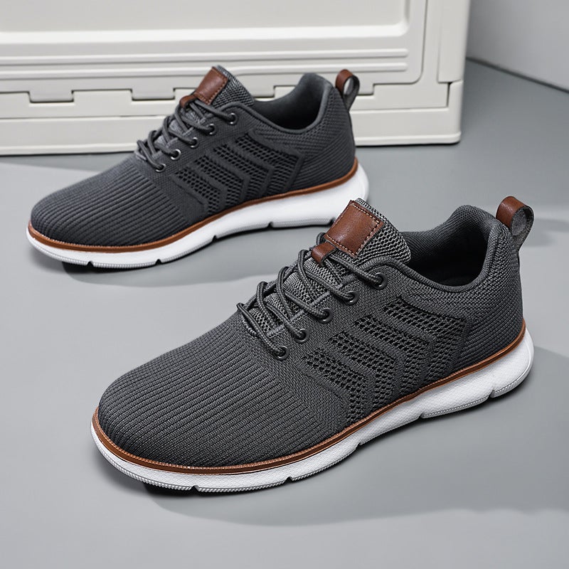 Men's Summer Flyknit Mesh Breathable Casual Sports Shoes - Image 3