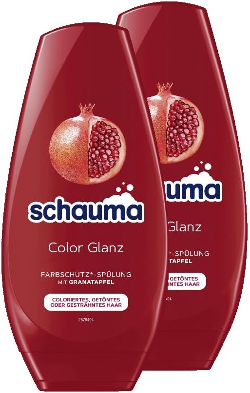 Schauma Schwarzkopf Colour Protection Conditioner 2 x 250 ml Hair Conditioner for LongLasting Shine for Coloured Tinted or Highlighted Hair