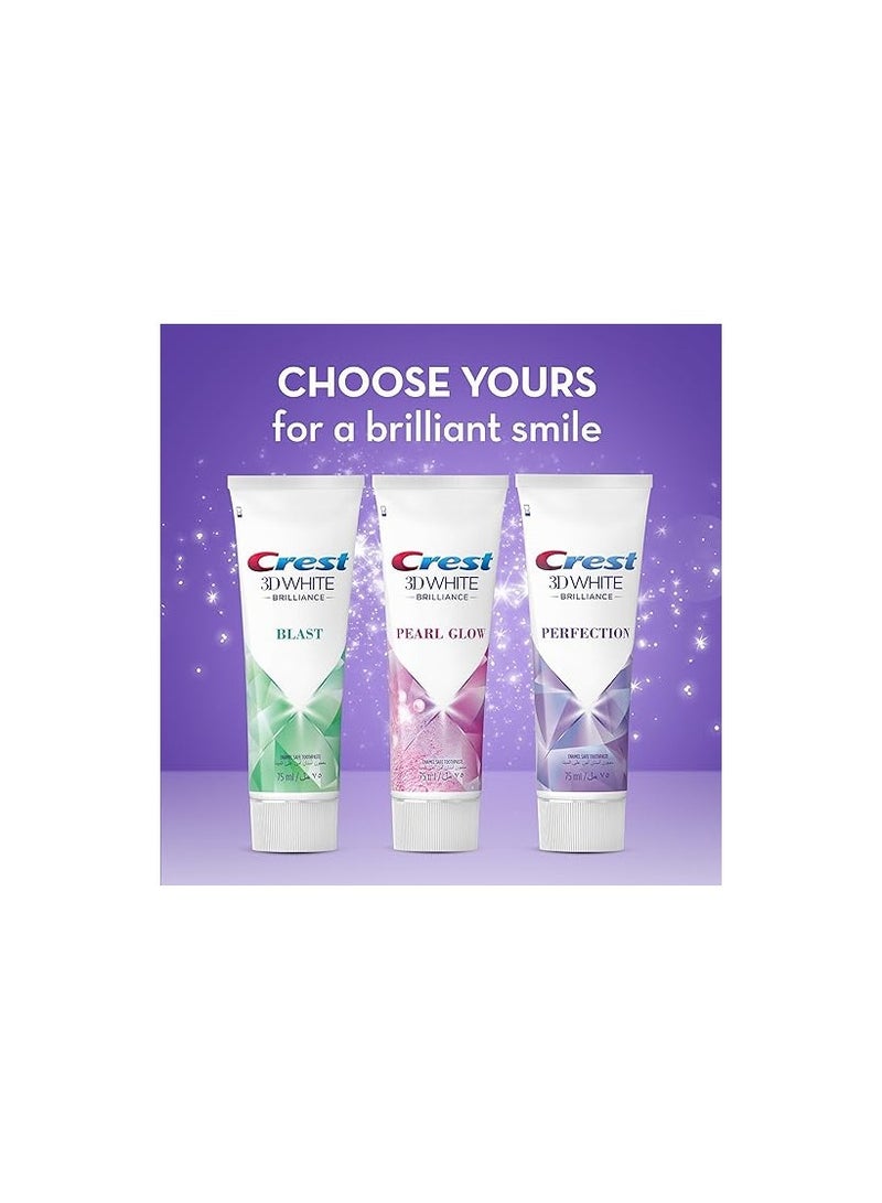 Crest 3D White Brilliance Perfection Whitening Toothpaste 75mL - Image 2