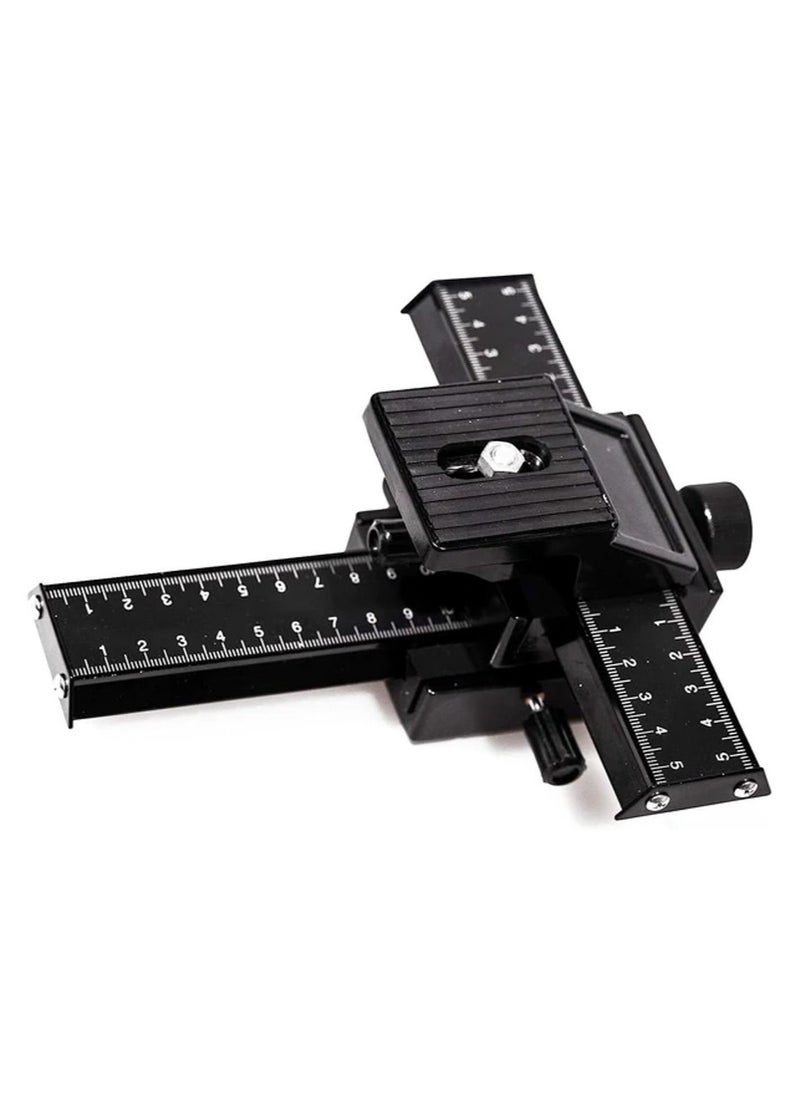 Rubik 4 Way Macro Focusing Rail Slider for Close-up Shooting Compatible with Canon Sony Pentax Nikon Olympus Samsung and other Digital Camera with 1/4" Screw Hole  - Image 3