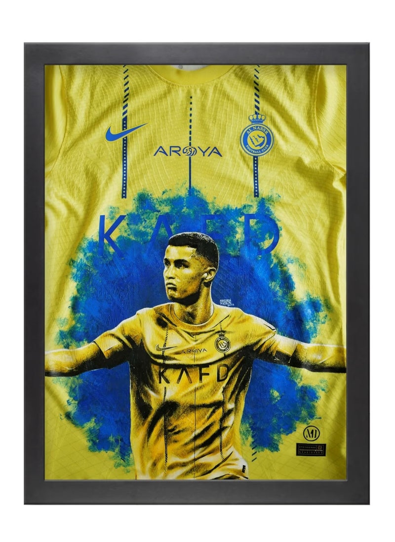 Boomah Accessories Cristiano Ronaldo Framed Poster 30x40cm - CR7 -Football Memorabilia, Soccer Collectible, Gift for Fans 