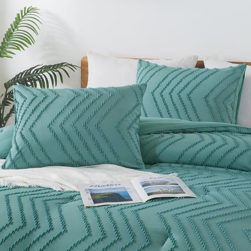 Andency أند آند ويندا رمادي لزيجة طير مجموعة كينج حجم بوهو ناعم دافئ الدفء مجموعات المعززة لمادة كينغ حجم السرير 3 قطع - Image 5