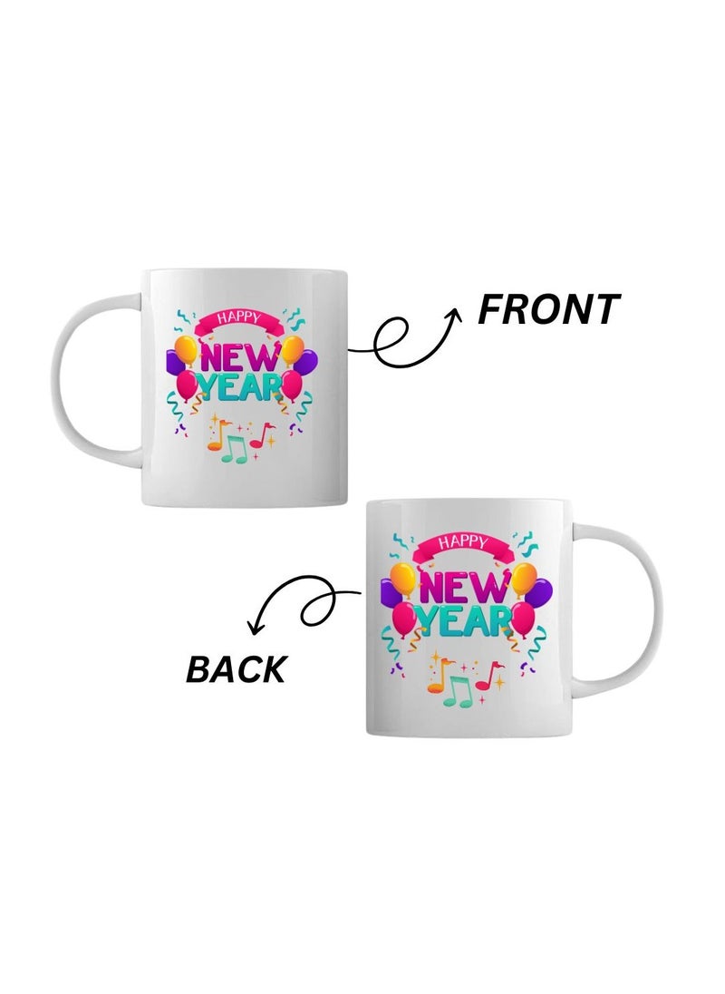PRINTSHOP4ME Happy New Year Design Printed With New Year Theme Ceramic Coffee Mug Suitable Gift For Family/Friends And Special Person  - Image 3