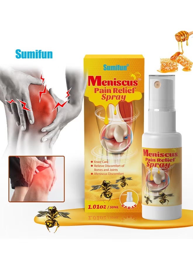 Meniscus Pain Relief Spray, Bee Venom Spray For Relieve Sore Joints, Muscles And Joints, Knees And Feet
