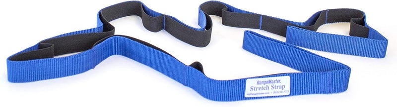 RangeMaster Stretch Strap with Exercise Guide│ Versatile Multi-Loop Strap Perfect for Yoga, Pilates, and Physical Therapy │ Portable │ Helps Improve Flexibility - Image 1