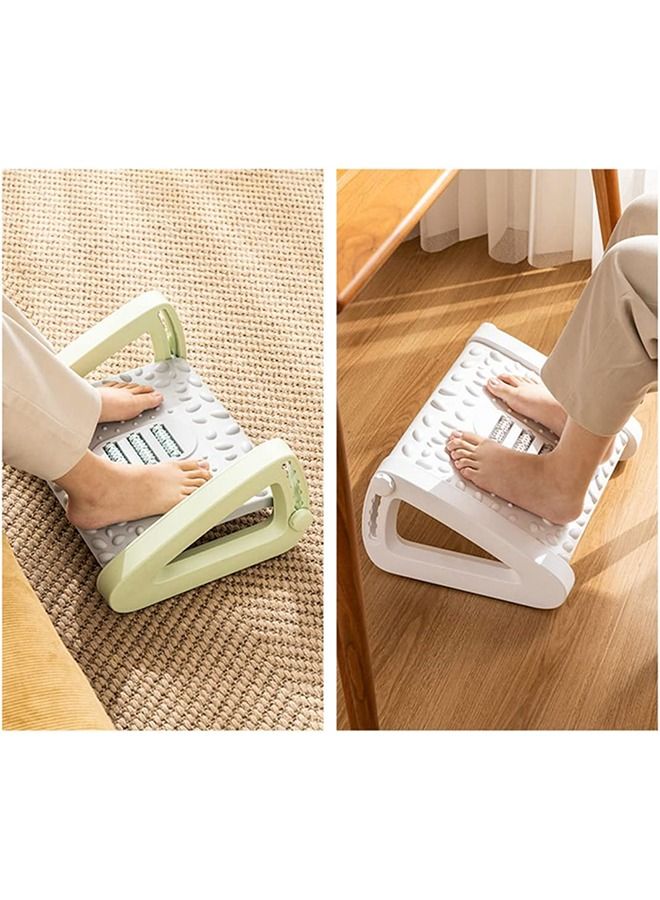Arabest Adjustable Footrest for Under Desk-Ergonomic Tilt Locked Foot Rest with 6 Height Position,Foot Stool with Non-skid Massage Surface for Home,Office (D) - Image 3