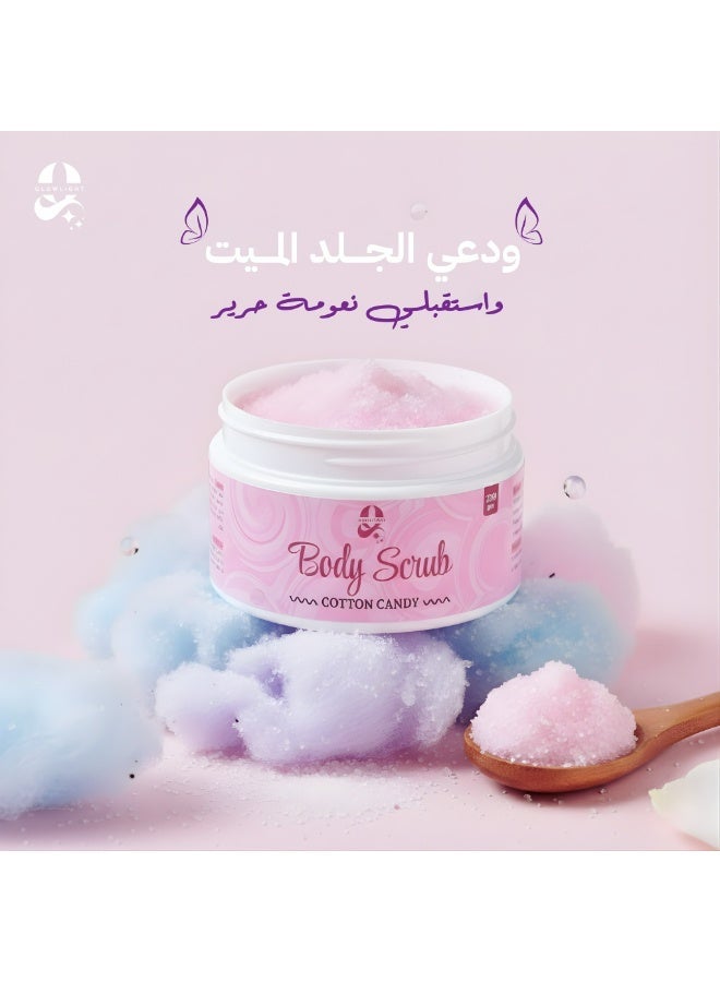 Glow Light Natural Radiance Body Scrub 250g Cotton candy Body Scrub - Image 1