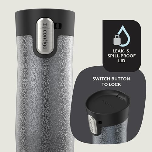 Contigo AUTOSEAL West Loop Vacuum-Insulated Stainless Steel Travel Mug with Easy-Clean Lid 16 oz Crystal Sake - Image 3