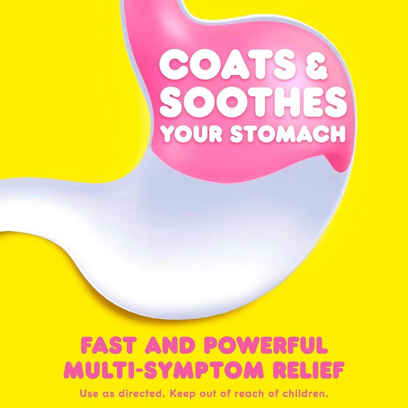 Pepto Bismol Liquid for Nausea, Heartburn, Indigestion, Upset Stomach and Diarrhea Relief, Cherry Flavor 8 oz - Image 3