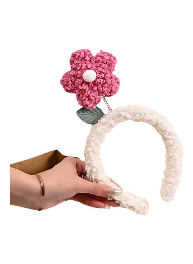 Loquat Little Sunflower Headband White/Pink - Image 1