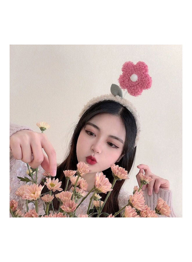 Loquat Little Sunflower Headband White/Pink - Image 3