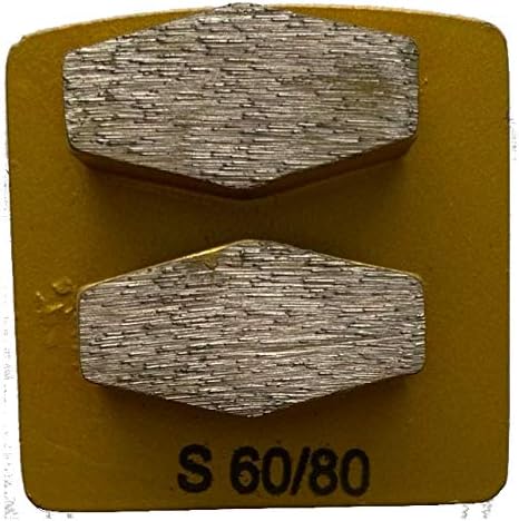 DPT 9Pack Premium Diamond Grinding Discs Grinder Pads Compatible with Husqvarna PG Floor Grinders Grinding Concrete Floor Soft Bond 6080 Grit  - Image 2