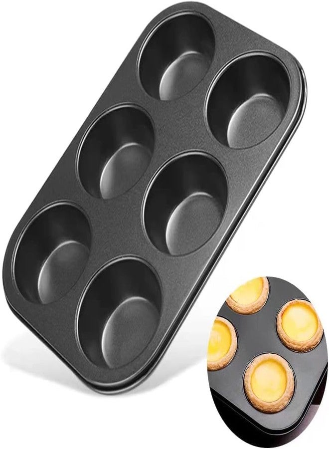 TrendyTrolley 2 Pc, Muffin Pan, Bakeware Non-Stick Cupcake Tray Baking Mini Pie Pans, Heavy Duty Carbon Steel Muffin Tray Standard Baking Mold Pan for Oven Baking - Image 3