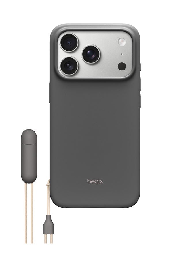 ابل  حافظة Beats لجهاز iPhone 17 Pro مع قاعدة دعم وMagSafe وتحكم في الكاميرا - رمادي جرانيت - Image 1