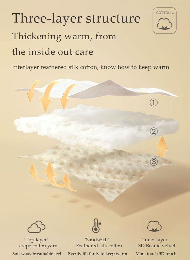 DUNISO Baby Stroller Cushion, cartoon pattern  lying cushion , cotton children's dining chair cushion, shockproof and breathable, double-sided usable, suitable for infants aged 0 to 3 years old, 40 * 80cm - Image 5