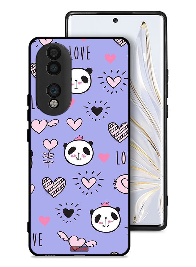 Tolwak Honor 70 Protective Case Cover Love And Panda Doodle - Image 1